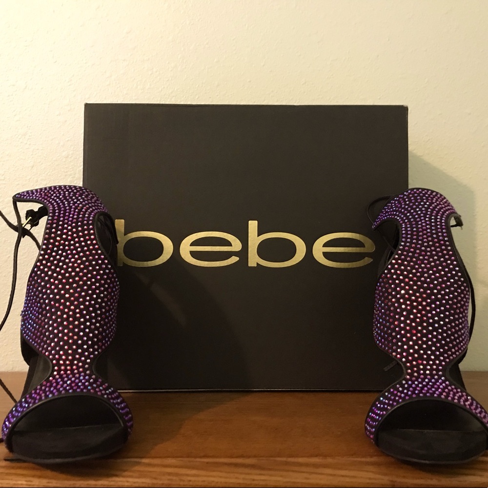 Bebe heels with strap